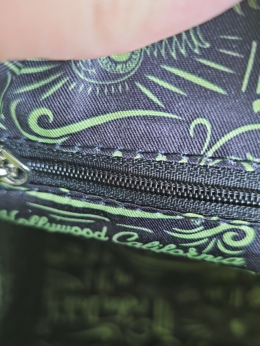Von Dutch Neon Yellow/green Faux Fur Mini Tote with Golden Yellow Trim - Picture 10 of 12